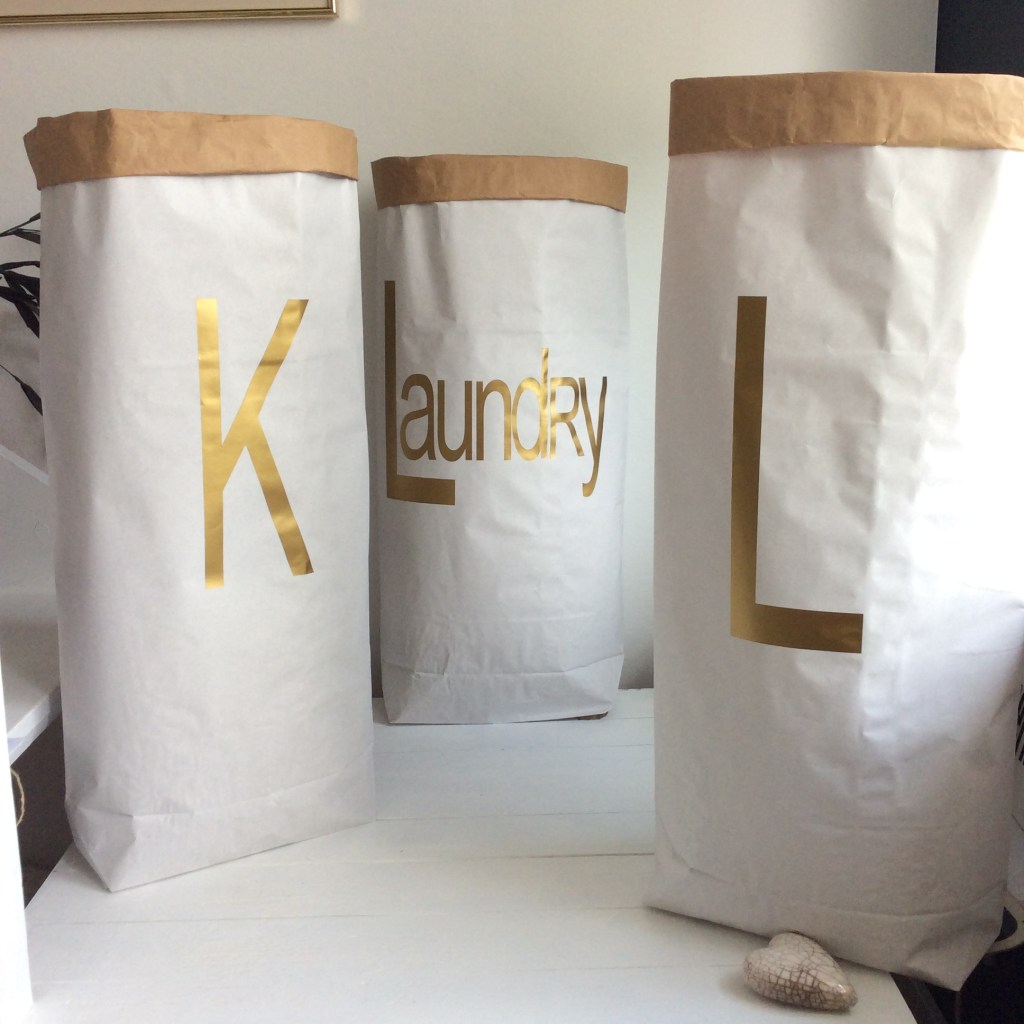 Paperbags for Living - LAUNDRY Gold matt 